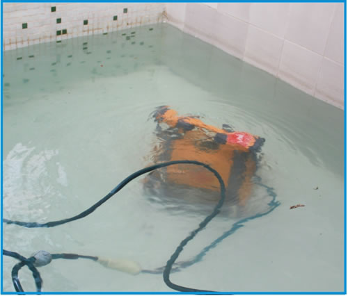 海豚吸污機水下測試